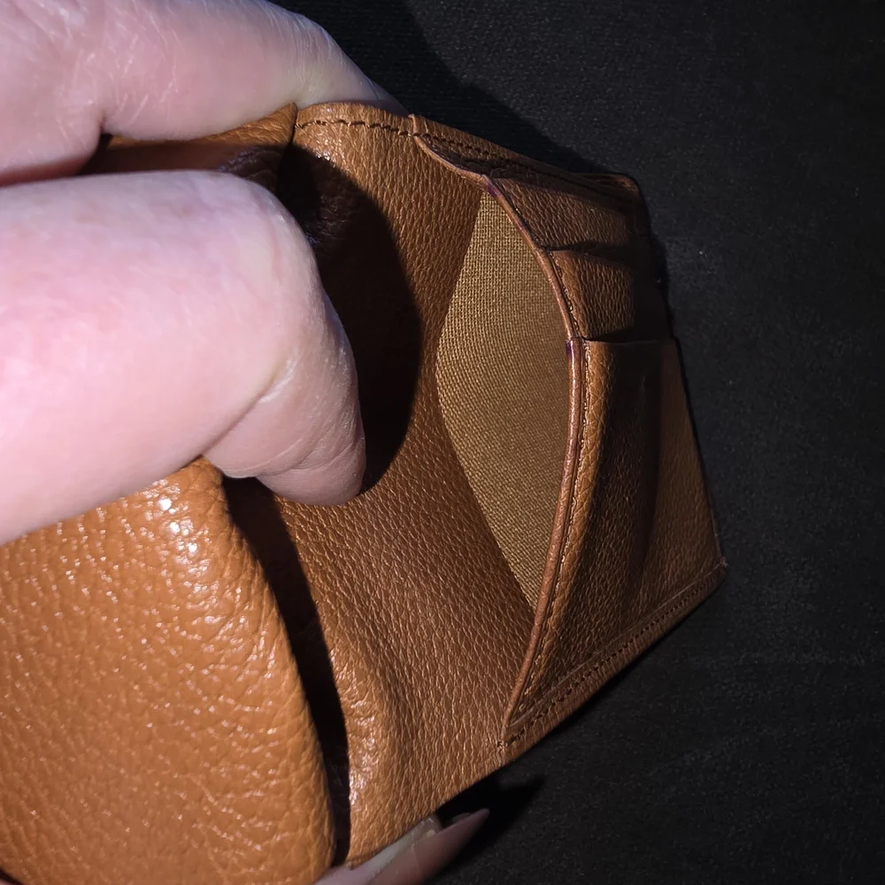 Yves Saint Laurent Tan Leather Card Holder